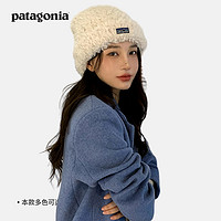 官网Patagonia巴塔哥尼亚毛绒帽子针织毛线帽大头围护耳冷帽