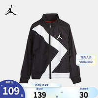 耐克（NIKE）Nike Air Jordan 耐克童装男童外套春秋儿童透气梭织夹克上衣 正黑色 110/56(5)