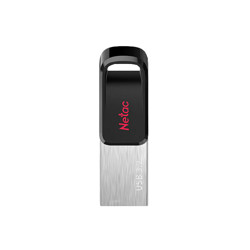 Netac 朗科 UM3 USB3.2 U盘 黑色 128GB USB-A