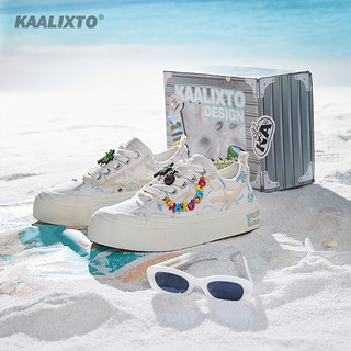 Kaalixto国潮星星鞋小众设计冬舒适耐磨帆布鞋