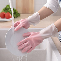 QIJIE 齐洁 厨房洗碗橡胶手套 颜色随机3双