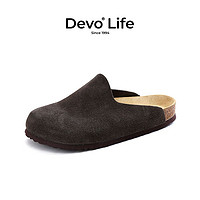 Devo 的沃 清仓断码微瑕疵软木鞋简约时尚套脚66005秒杀外穿devo鞋