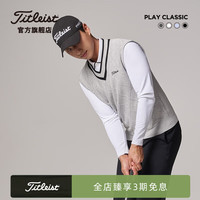 Titleist泰特利斯高尔夫服装男士长袖T恤PLAY CLASSIC男装翻领POLO衫 象牙白 XL