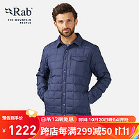 RabRAB睿坡Downtime秋冬男士700蓬轻量防泼水羽绒服防撕裂QDB-60  藏蓝色DIK XL