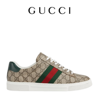                                                                                 GUCCI古驰Gucci Ace系列饰织带男士运动鞋 棕色 8