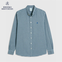 布克兄弟(BrooksBrothers)男新牛津纺扣结领格纹免烫休闲衬衫 4004-多色格纹 S