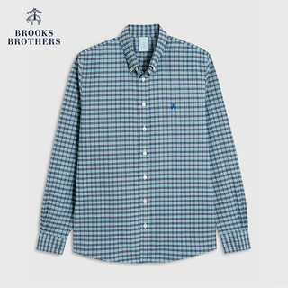 布克兄弟（BrooksBrothers）男新牛津纺扣结领格纹免烫休闲衬衫 4004-多色格纹 S