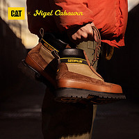 CAT 卡特彼勒 卡特马丁靴工装靴男女同款鞋靴23NC联名南极探险户外钢头短靴 棕色+卡其 39