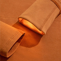 柒牌保暖内衣套装男士秋冬季加厚含山羊绒贴片打底衣圆领秋衣秋裤 深灰 M