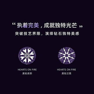 周大福HEARTS ON FIRE马赛克PT950铂金钻戒对戒男戒18号 UA94