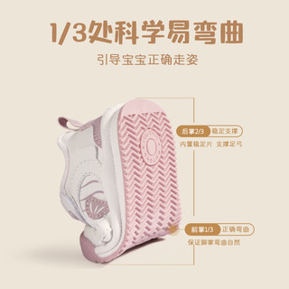 Mutong 牧童 步前鞋可爱泡泡鱼男女童软底加绒宝宝鞋子小白鞋