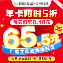 百度文库 会员12个月年卡