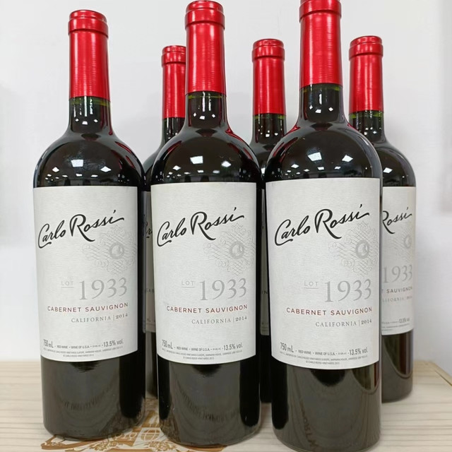 加州乐事 赤霞珠红葡萄酒Carlo Rossi Lot1933美国原瓶进口750*6