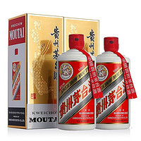 抖音超值购：MOUTAI 茅台 飞天茅台 43%vol 酱香型白酒 500ml*2瓶 双支装