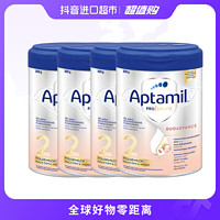 Aptamil爱他美德国白金版进口奶粉6-12月2段800g/罐 4罐装自营