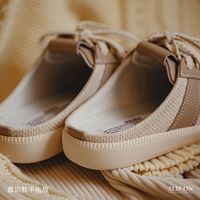 MADEN 马登 女鞋地心引力季德训半拖鞋女刺子布百搭复古休闲鞋