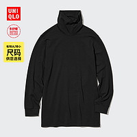 优衣库 男士两翻领保暖T恤 456736