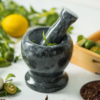 烤适 捣蒜器石臼家用蒜泥器大蒜蒜蓉压蒜器捣药捣碎罐手动研磨器蒜臼子