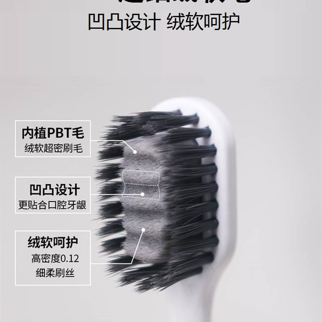 Zennlab 健俪康 高档深层清洁万毛牙刷细软毛大人纳米宽头情侣高档质量好男士专用