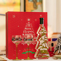 Leitz 雷兹 德国原瓶进口圣诞树雷司令甜白葡萄酒 雷司令圣诞树 雪兔+双杯红色礼盒