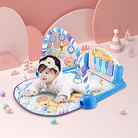 auby 澳贝 婴儿健身架 环游乐队乳胶垫宝宝玩具脚踏钢琴宝宝音乐玩具461119