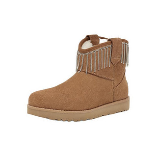 UGG Classic Novelty经典新奇系列 女士短筒雪地靴 1127454 栗色 37