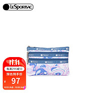 LeSportsac 乐播诗新款手拿包化妆包精致钥匙包零钱包小包7158 爱心扎染