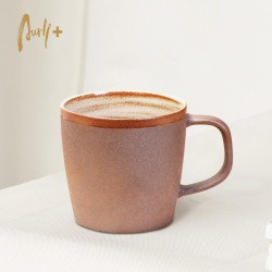 陶作坊 Aurli老岩泥咖啡杯满溢杯岩矿日式下午茶杯手工咖啡杯 满溢杯-内釉 A03H59001