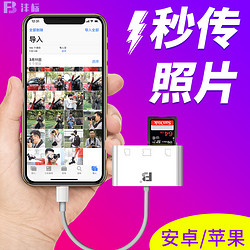 FB 沣标 CCD相机内存免APP OTG读卡器CF SD卡片机TF XQD卡手机通用适用于佳能数码相机USB高速U盘安卓type-C平果