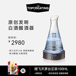 TOPCREATING 拓璞创造 拓璞智能醒酒器电动醒酒器分酒器白酒红酒快速醒酒陈酒器 D119(套装)