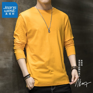 JEANSWEST 真维斯 春秋季纯棉长袖t恤打底衫
