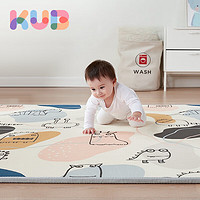 KUB 可优比 婴儿爬行垫泡沫地垫加厚xpe玩具游戏毯萌趣怪兽1.8m*1.44m*2cm