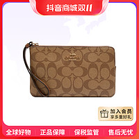 COACH 蔻驰 正品 女士老花大号拉链手拿包 6648IME74