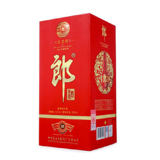 LANGJIU 郎酒 红花郎(10)红十酱香型白酒53度500ml 单只装