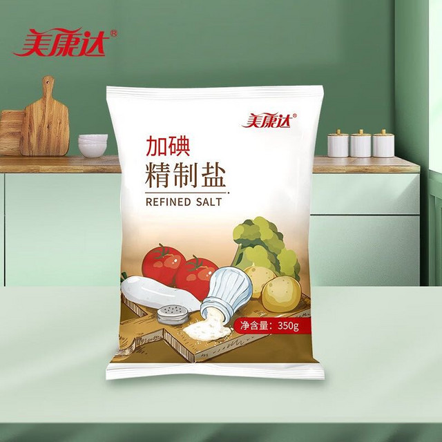 有券的上：美康达 海盐 350g*8袋