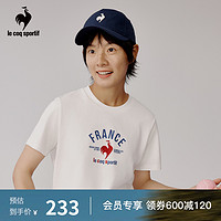 乐卡克 法国公鸡2023秋季新款女子百搭耐穿圆领短袖T恤CL-0161233