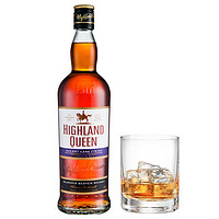 HIGHLAND QUEEN 高地女王 洋酒 苏格兰威士忌雪莉桶3年 洋酒700ml