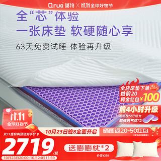 Qrua双赢腿毛联名款EAC床垫独立袋装弹簧非卷包定制两面软硬通用 120cm*200cm
