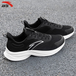 安踏跑鞋_anta 安踏 氢跑3代男式运动鞋5501黑/象牙白多少钱-什么值得