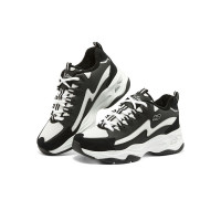 SKECHERS 斯凯奇 运动联名女鞋老爹鞋复古熊猫鞋 896044-BKW