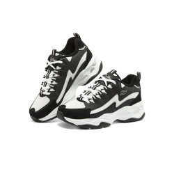 SKECHERS 斯凯奇 运动联名女鞋老爹鞋复古熊猫鞋 896044-BKW