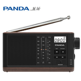 PANDA 熊猫 T-31 复古三波段老年人收音机插卡数码音响半导体