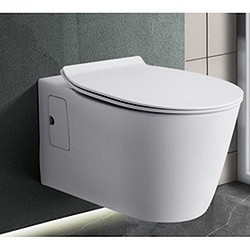 American Standard 美标 纤薄概念圆挂厕+隐藏式高水箱