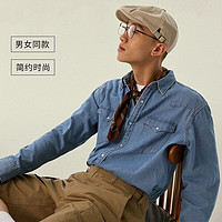 PLUS会员：Levi's 李维斯 情侣同款 长袖牛仔衬衫