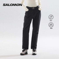 salomon萨洛蒙女款防水徒步冲锋裤防风保暖秋冬弹力登山户外黑色