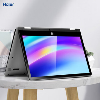 Haier 海尔 笔记本11.6英寸手提电脑商务办公超级本上网触屏手写二合一平板电脑 Intel四核16G内存