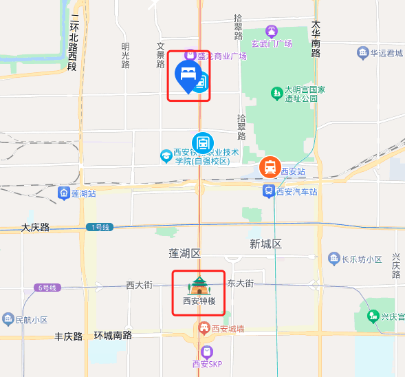 近历史低价！离钟鼓楼3站！西安德尔塔酒店 高级客房2晚+含双早（可拆分）