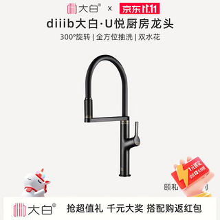 diiib 大白 颐和仙境系列 DXCF004-Y 冷热厨房龙头 非感应款