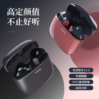 Tipsy微醺K1无线蓝牙耳机2023新款降噪hifi超长续航tws高端音质好