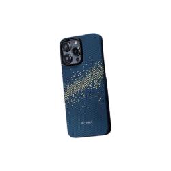 PITAKA W+艺术系列 山与星河•星河 iPhone15 Pro Max MagSafe磁吸凯夫拉碳纤维纹保护套